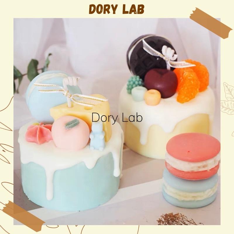 Nến Thơm Bánh Kem Mix Bánh Macaron Sáp Đậu Nành Handmade - Dory Lab