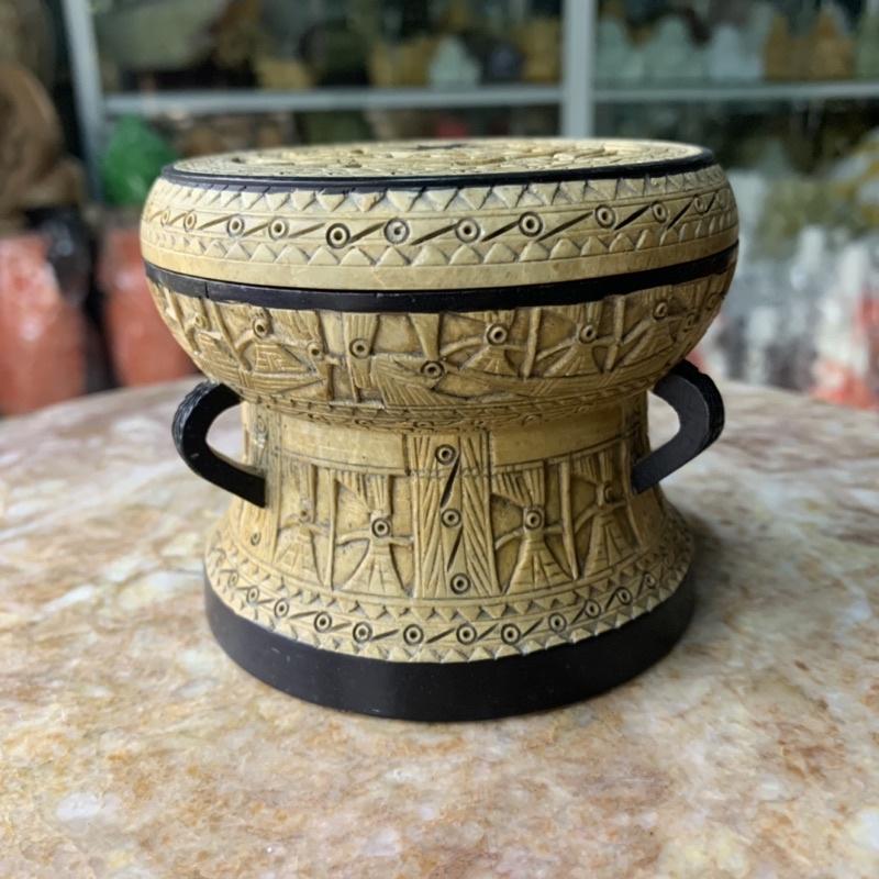 Trống Đồng Đá Hoa Cương - cao 8cm