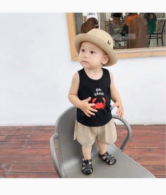 Áo thun ba lỗ Minky Mom bé trai bé gái