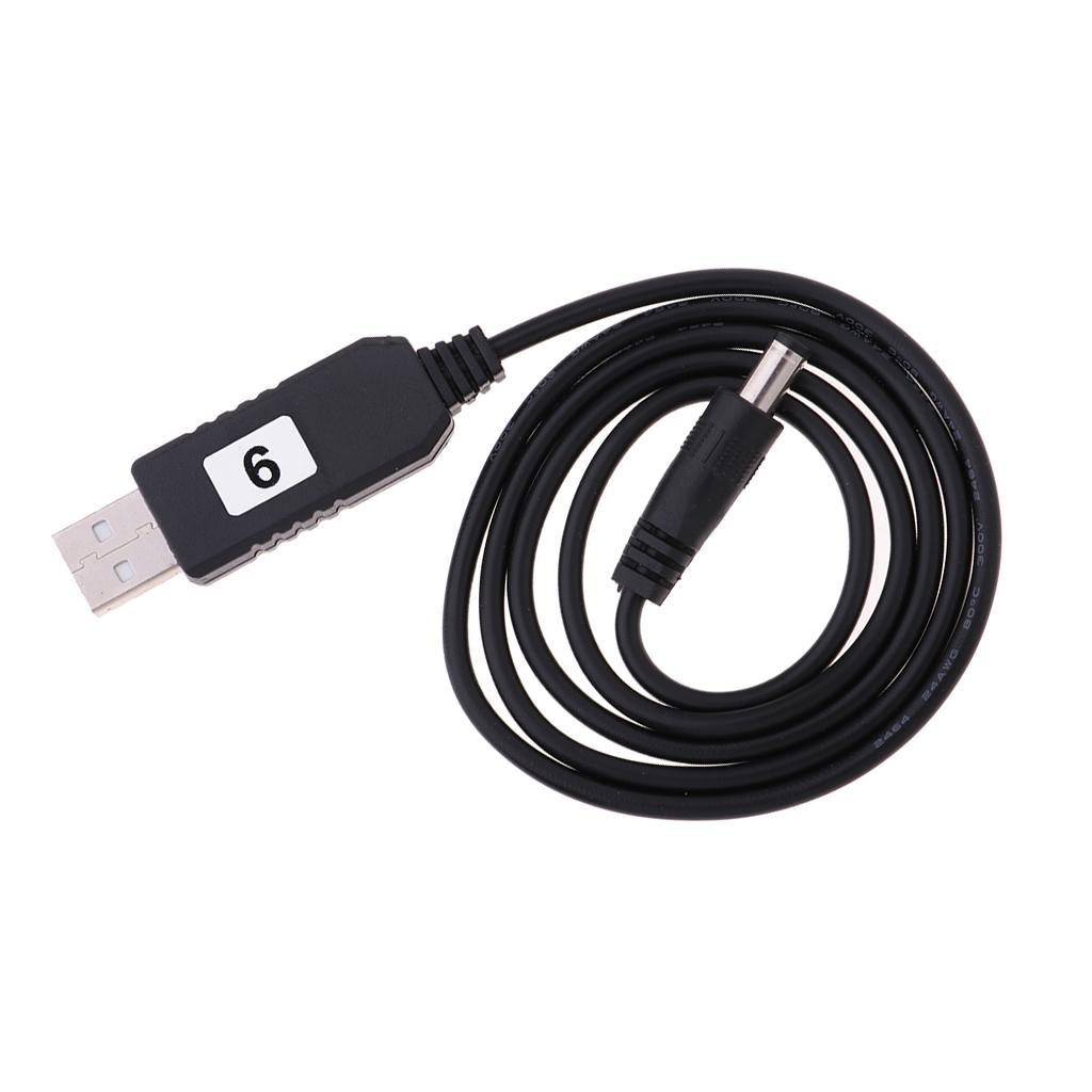 DC 5V to DC 9V 12V USB Voltage Boost Converter Cable with DC Connector
