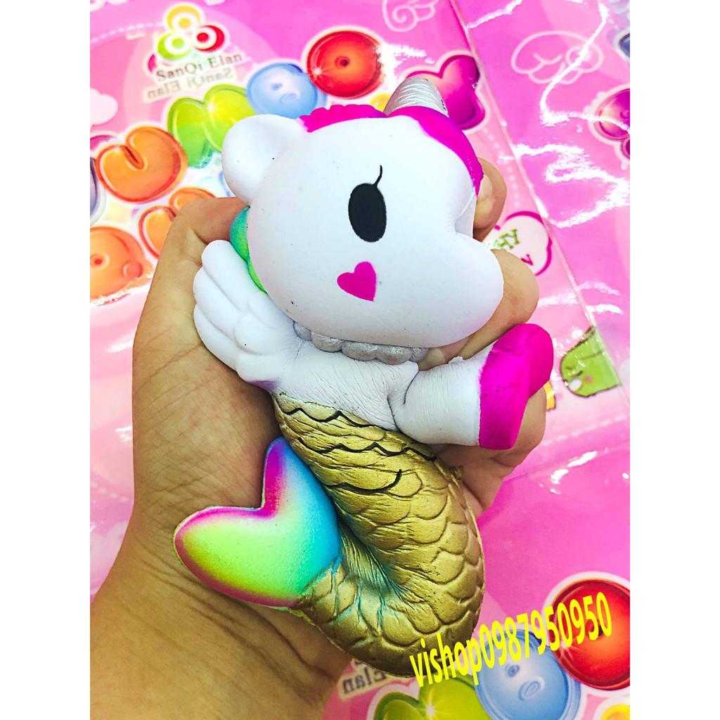 SQUISHY NGỰA 1 SỪNG ĐUÔI TIÊN CÁ