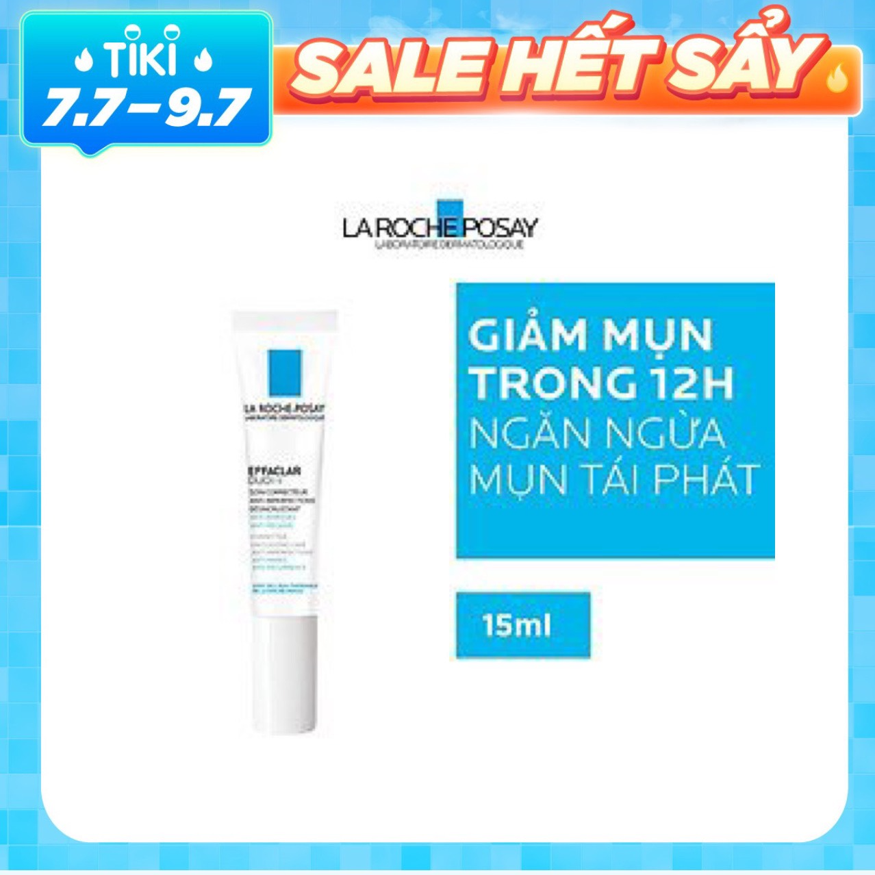 Bộ Gel rửa mặt và tắm giúp làm sạch bã nhờn,giảm mụn & thâm sẹo La Roche-Posay Effaclar Micro-Peeling Purifying Gel