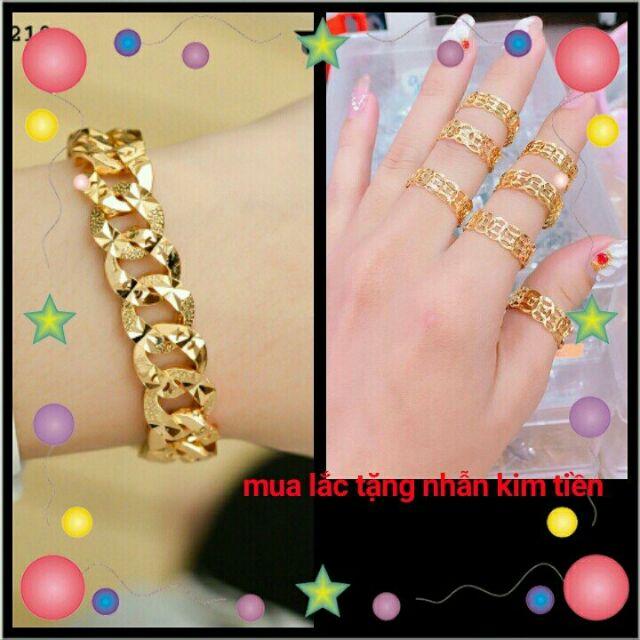 Lắc tay mạ vàng cao cấp mạ vàng 18k