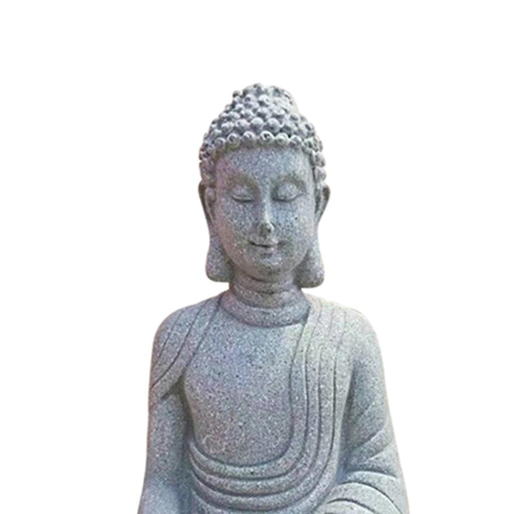 2X Buddha Statue Zen Decorative Figurine Home Docor Small Meditating Buddha