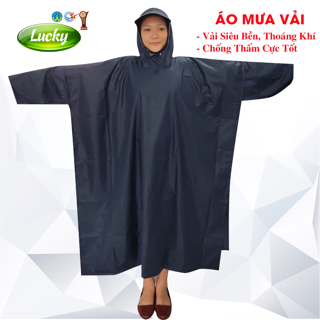 ÁO MƯA CÁNH DƠI XẺ TÀ VẢI DÙ CAO CẤP, THOÁNG KHÍ