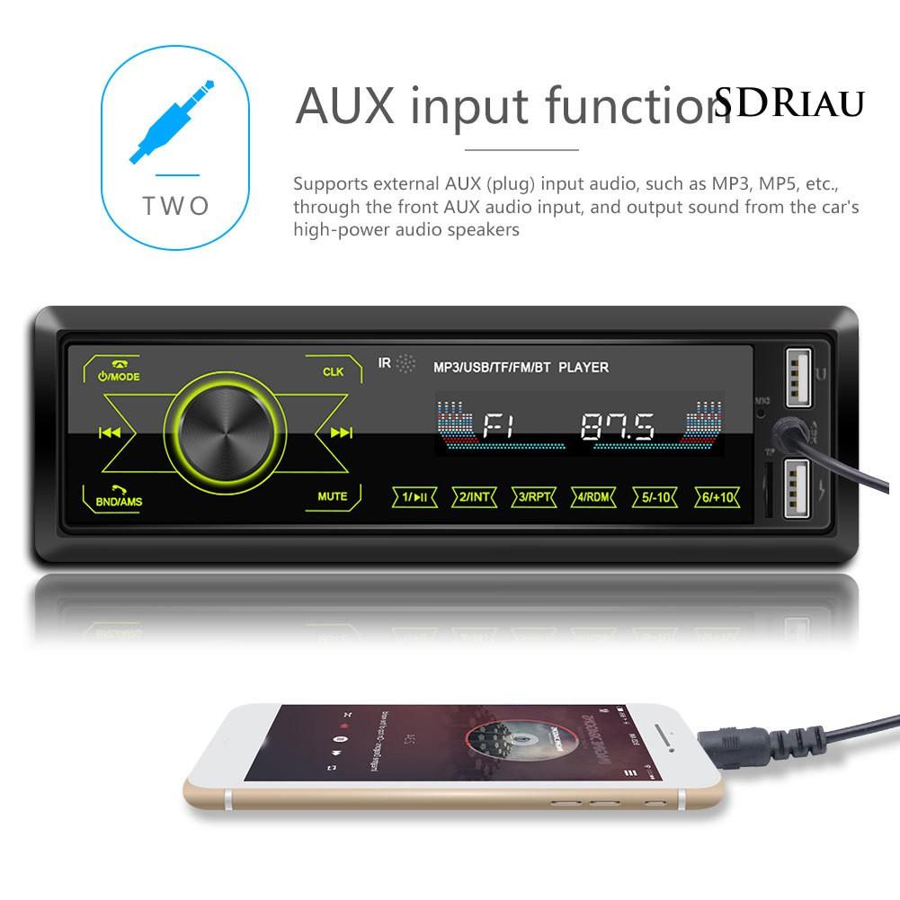 Máy Nghe Nhạc MP3 Bluetooth 1 Din Tiện Dụng Kèm Phụ Kiện Cho Xe Hơi