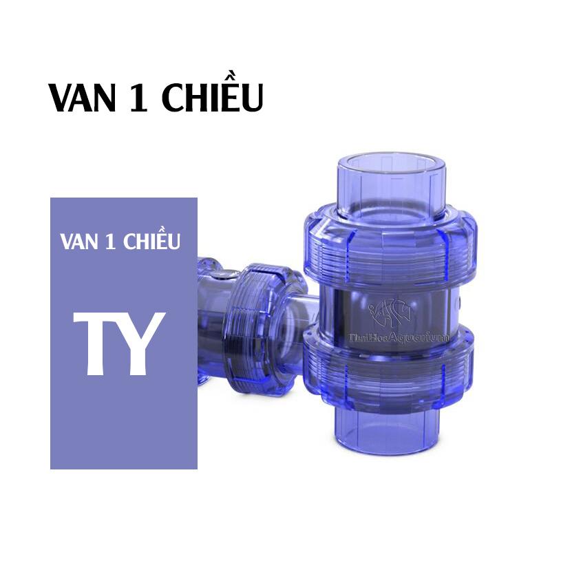Van một chiều ống nhựa PVC nhãn hiệu TY dùng cho bể cá cảnh