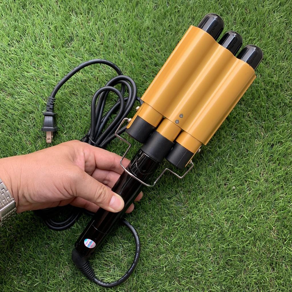 Máy Uốn Xoăn Tóc 3 trục KT-46 màu vàng