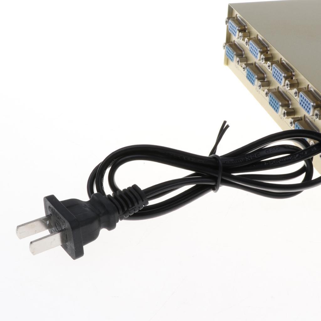 1-In-8-Out VGA Monitor Sharing Splitter Adapter For LCD PC TV Monitor