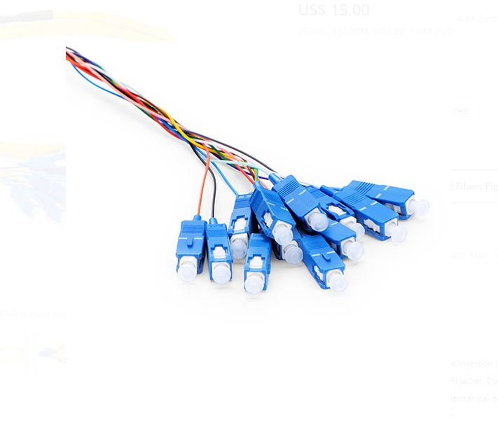 Dây nhảy quang SC UPC 12 Fibers OS2 Single Mode Bunch PVC - Bunch - Xmethod Network - Hàng chính hãng