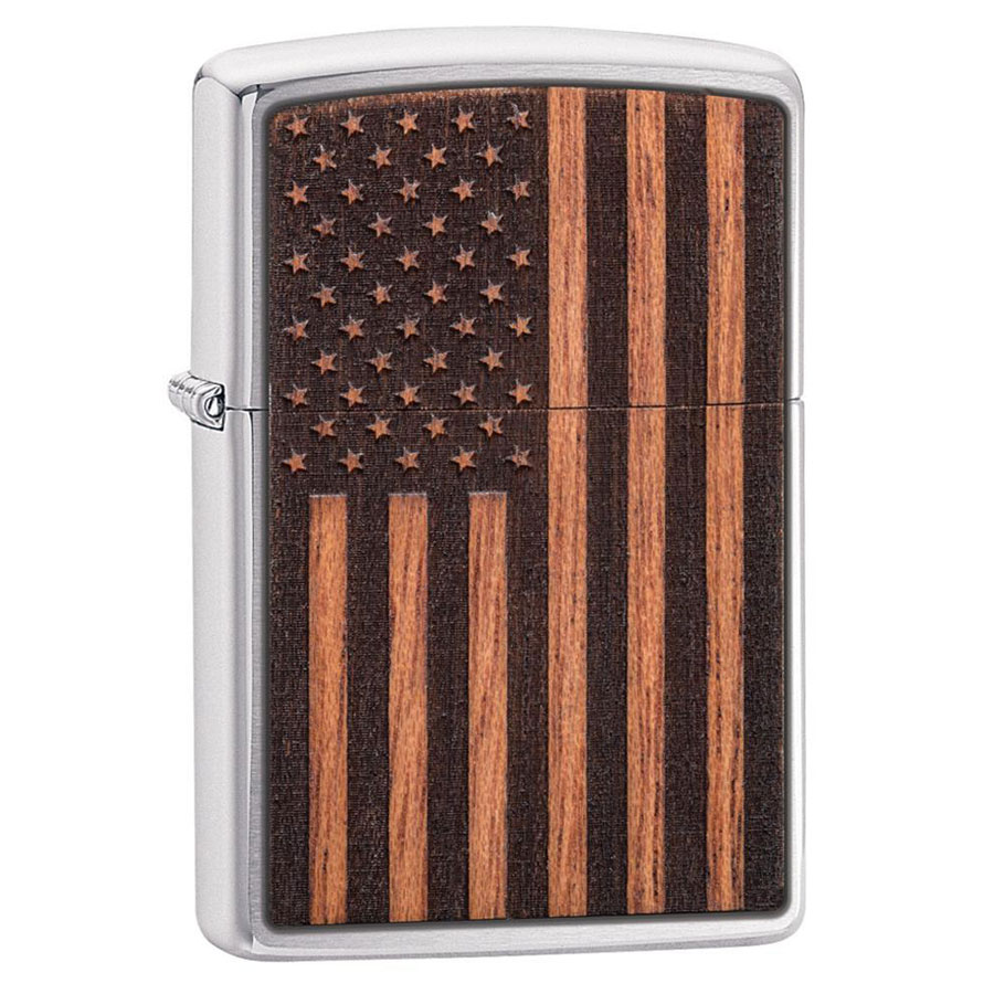 Bật Lửa Zippo WOODCHUCK USA American Flag 29966