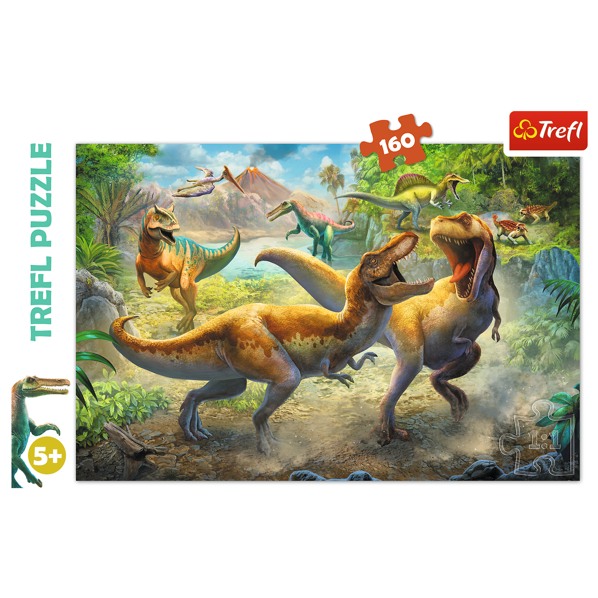 Tranh ghép hình puzzle 160 mảnh Khủng long Tyrannosaurus Trefl 15360