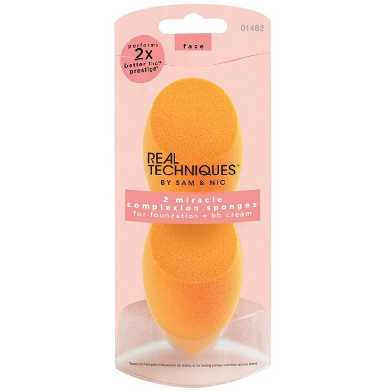 Set 2 mút trứng cam Real Techniques 2 miracle complexion sponge