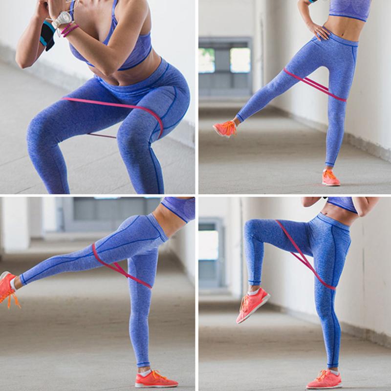 Viêm băng cao su ban nhạc đàn hồi cho thể thao yoga tập thể dục glute glute thiết bị tập luyện thiết bị tập thể dục Color: Yellow