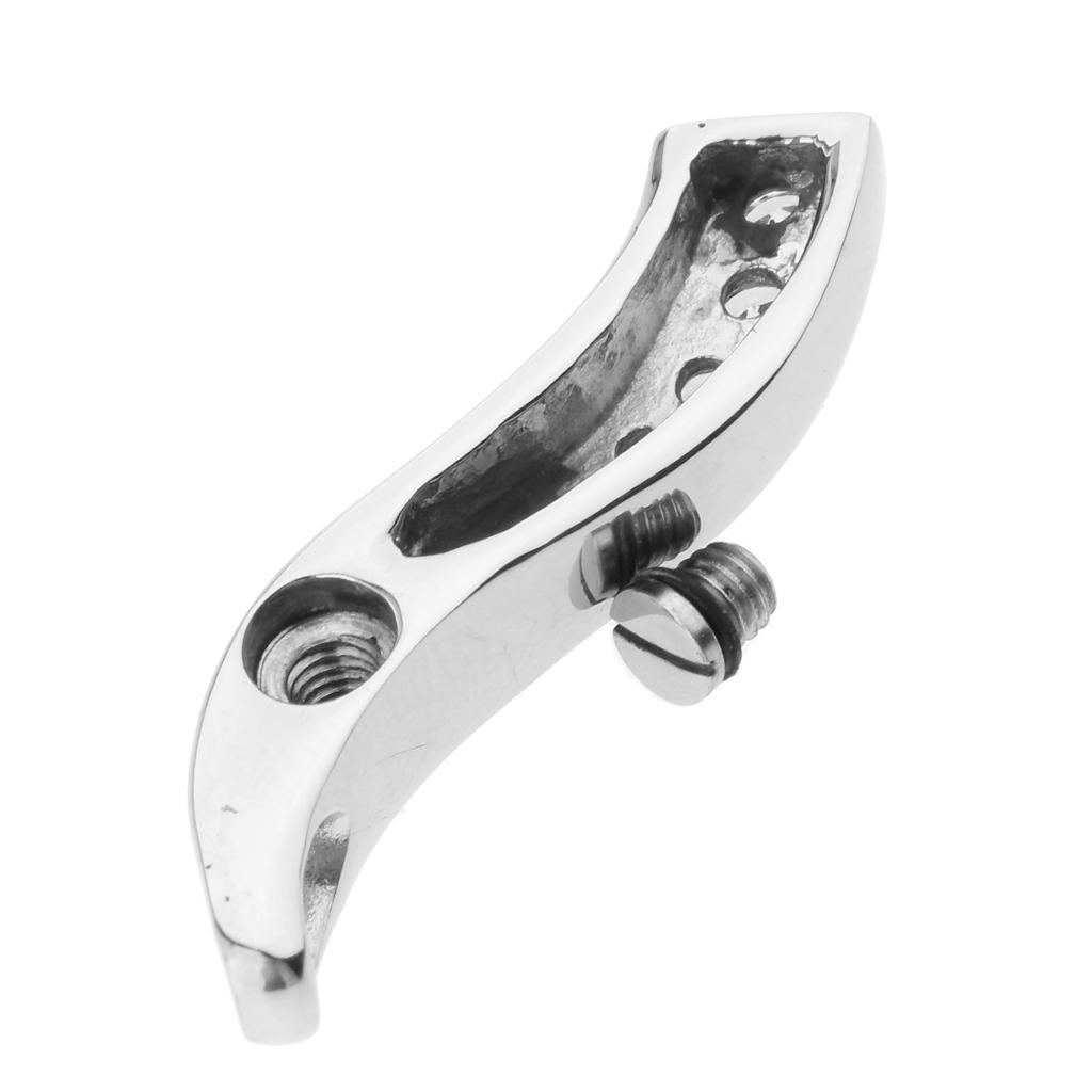 S Shape Stainless Steel Cremation Pendant for Human Pets Ashes Screw Open