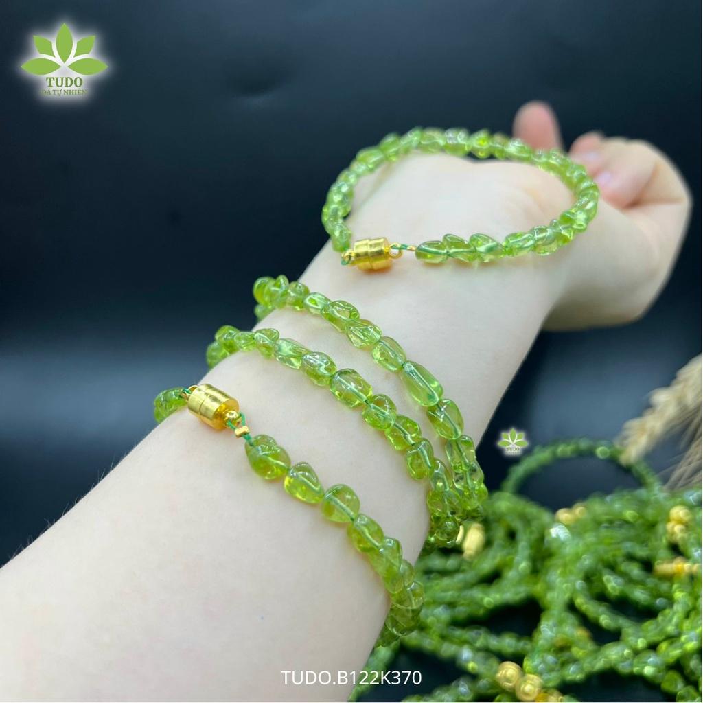 Vòng Tay Nữ Đẹp - Vòng Phong Thủy Mệnh Mộc Hỏa TUDO B122K370 VDPERI Hạt Vô Định