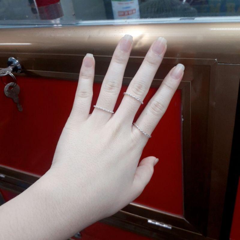 Nhẫn xoắn bạc cao cấp YN JEWELRY