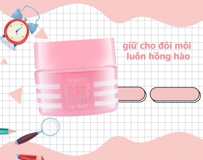 Son dưỡng và chống thâm môi Lansley Skin Beauty Lip Balm 10g