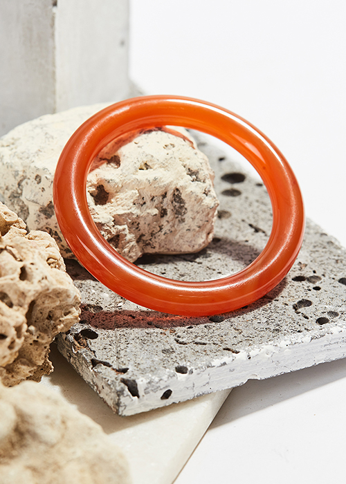 Vòng tay đá mã não đỏ thiên nhiên bản tròn 10mm mệnh hỏa thổ - Ngọc Qúy Gemstones