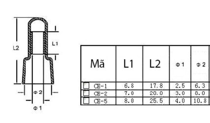 Bộ 100 cút nối dây điện không cần nối dây CE-5