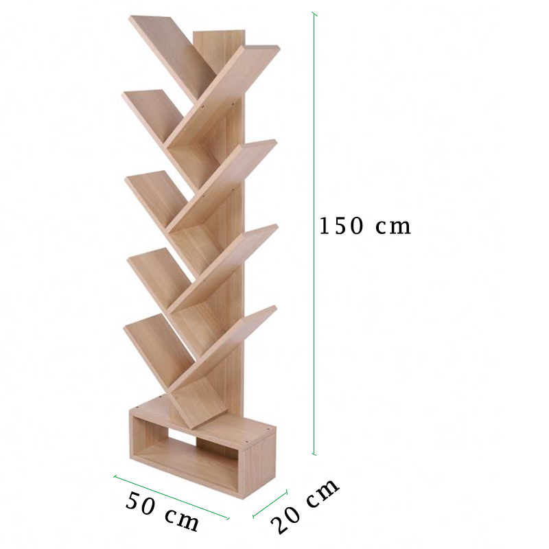 Kệ Sách Hình Cây 9 Tầng ECOFURNIX GK213 (Hàng Cty)