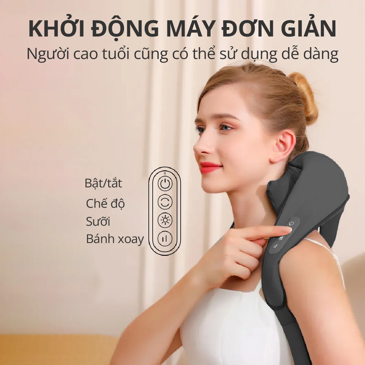 Máy Massage Cổ Vai Gáy Kachi MK366 - Hàng chính hãng