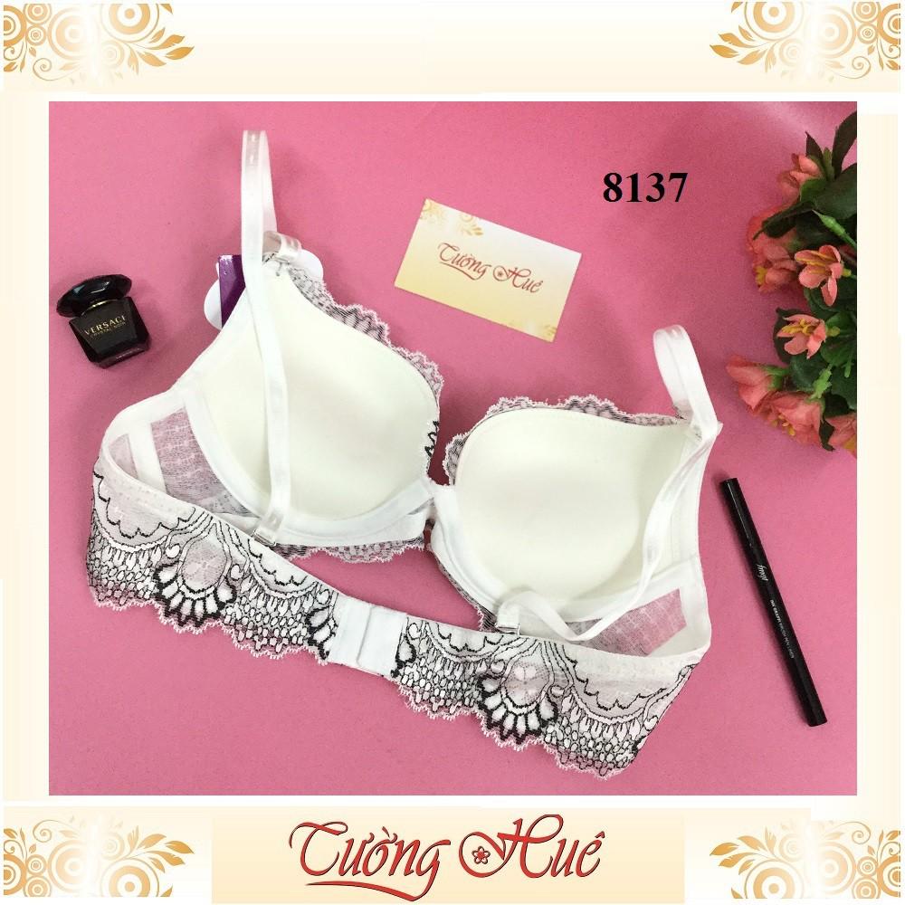 Áo lót nữ annie Bra 8137 áo ngực ren nâng vừa.