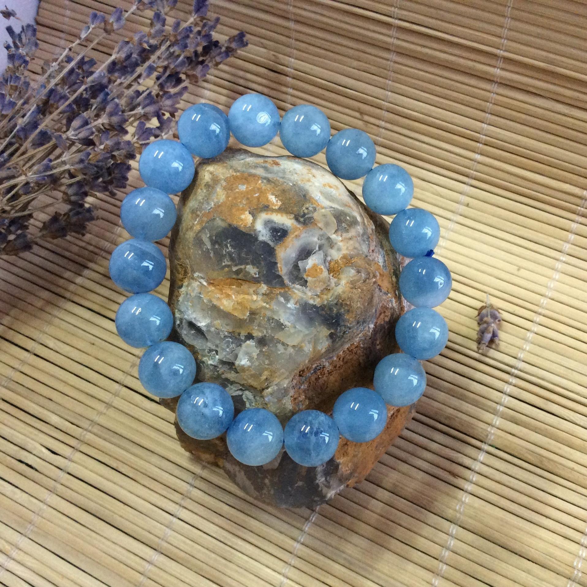 Vòng Tay Đá Aquamarine 