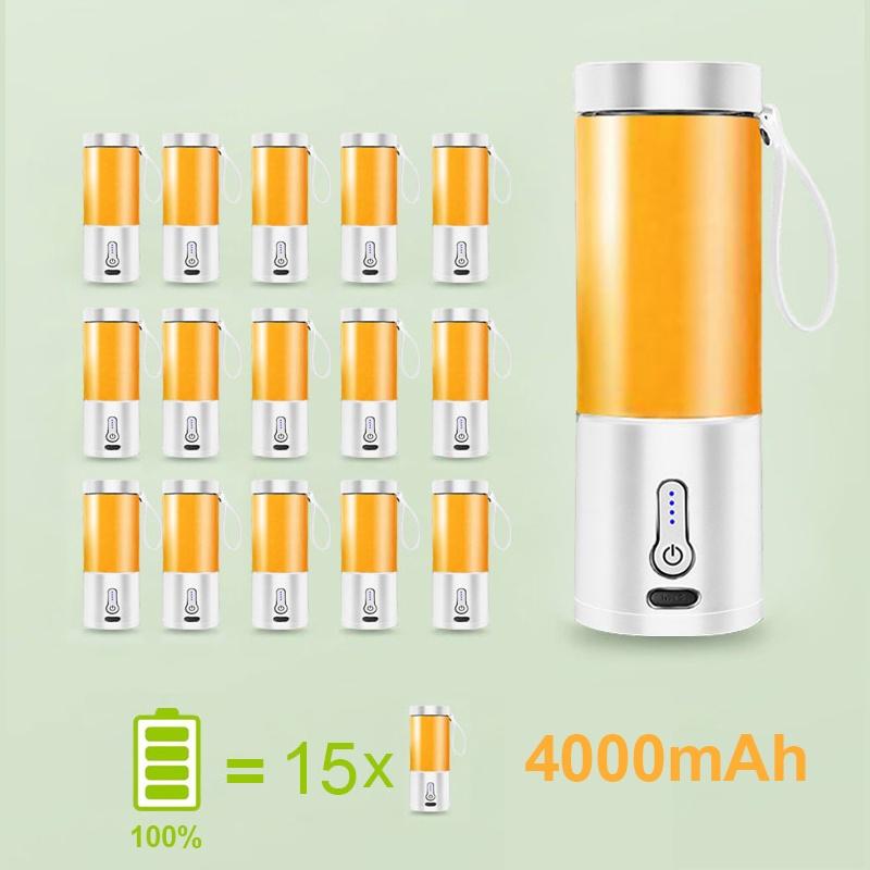 Máy ép trái cây Mini Xiaomi 530ML Di Động Kèm Sạc USB Tiện Dụng Chất Lượng Cao Hàng nhập khẩu