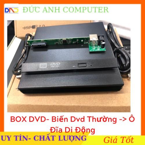 Box DVD  Đựng Ổ Đĩa DVD Laptop Gắn Ngoài Qua Cổng USB Loai Mỏng 9.5mm / Dày 12.7mm