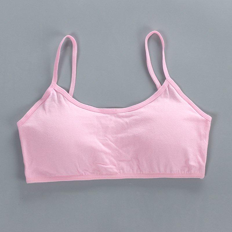 Bộ 5 áo lót teen dậy thì, áo bra học sinh nữ 2 dây kèm mút chất vải cotton thoáng mát màu sắc nhẹ nhàng dễ mặc