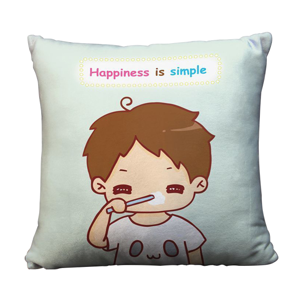Gối vuông Happiness is simple - GVCP033