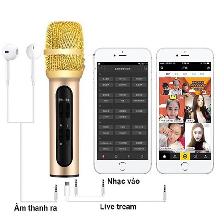 Micro C11 thu âm live stream loại cao cấp kèm tai phone