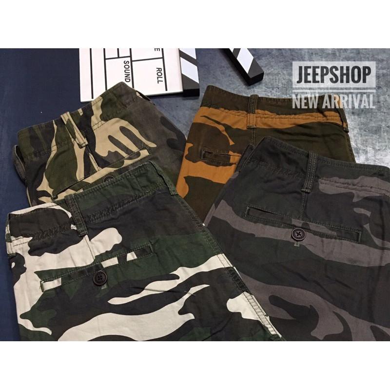 Quần short_dã ngoại_du lịch - Camo vàng