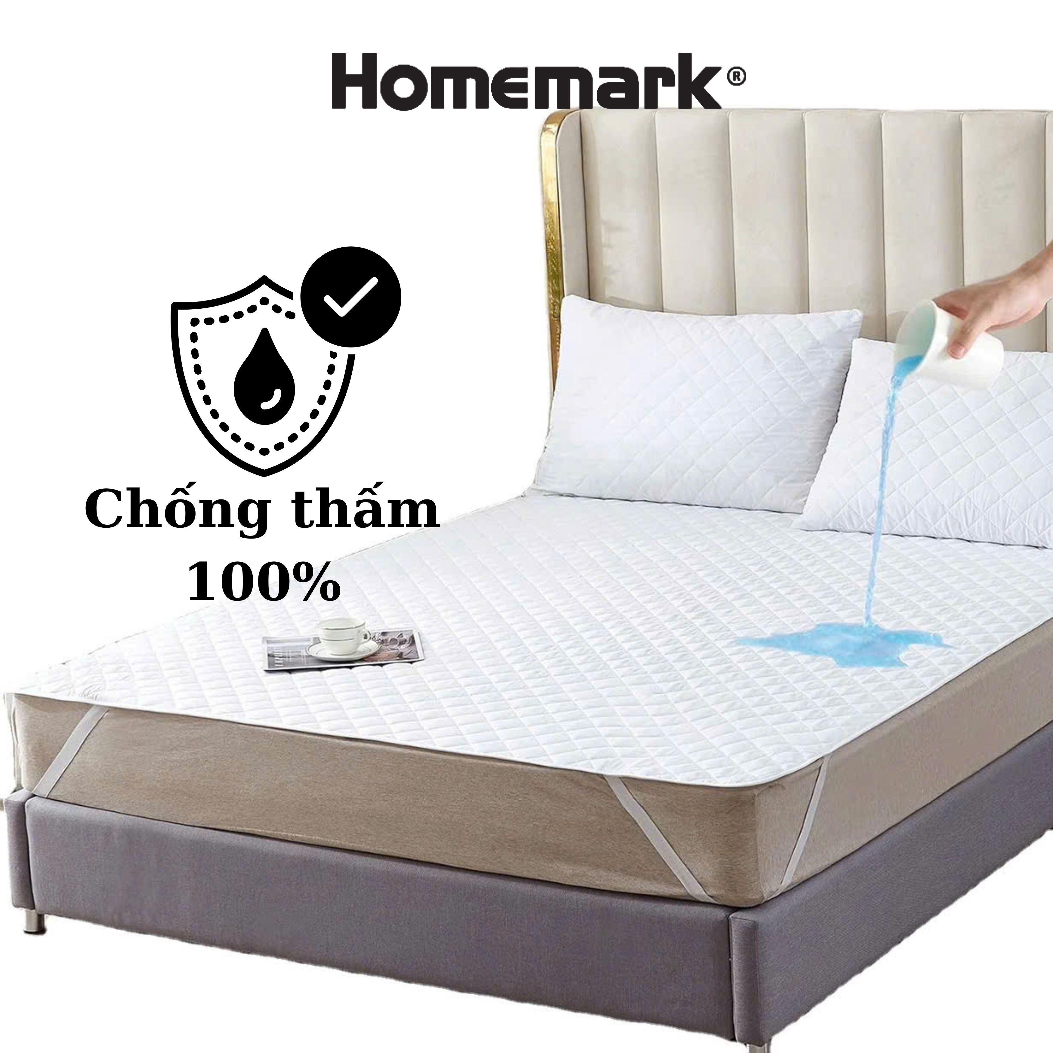 Tấm bảo vệ nệm chống thấm nước Homemark - 4 lớp bảo vệ đệm tuyệt đối, ngăn bụi bẩn, dễ vệ sinh