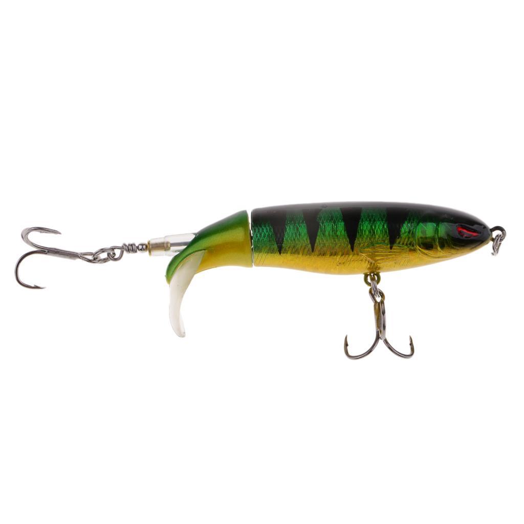 2x Fishing Lure Topwater Floating Hard Bait 10cm 13.2g Green