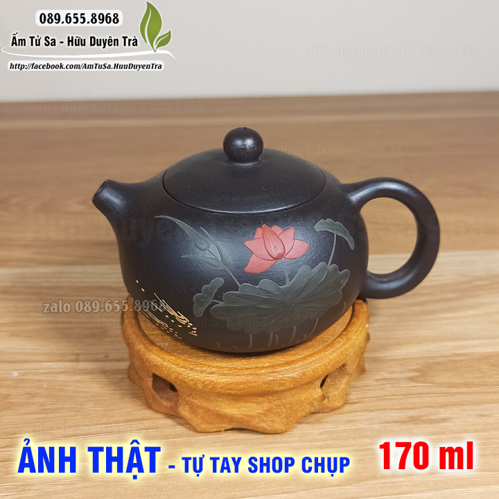 Ấm trà Tử Sa NGỌC LIÊN ĐĂNG - ấm tử sa nghi hưng dùng trà đạo cùng trà ô long, trà mạn,trà thái nguyên,trà sen