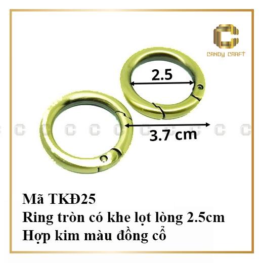 Khoen tròn (có khe mở) lọt lòng 1.8 - 2.5cm