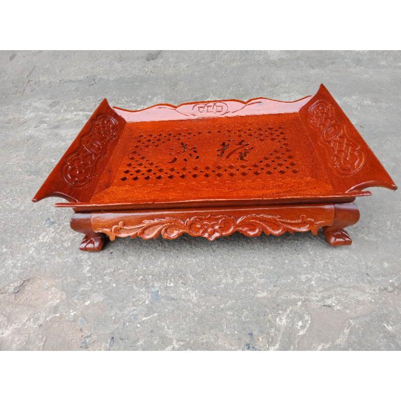 Khay trà thuyền gỗ hương