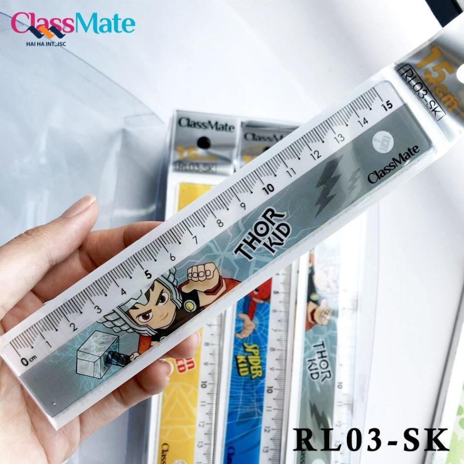 Thước kẻ 15cm Superkid RL03-SK