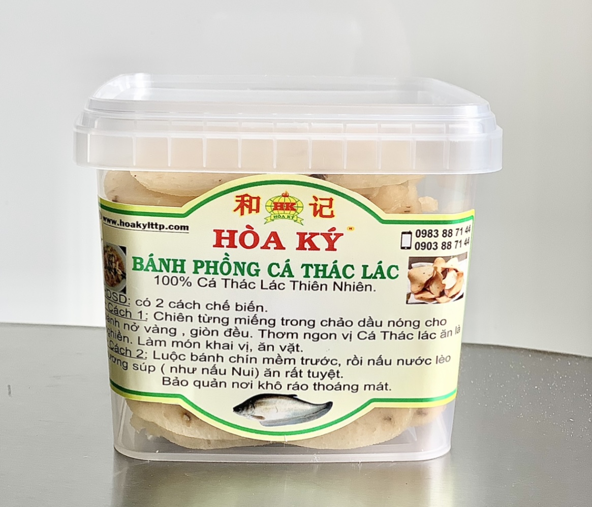 BÁNH PHỒNG CÁ THÁC LÁC Hoà Ký 200gr