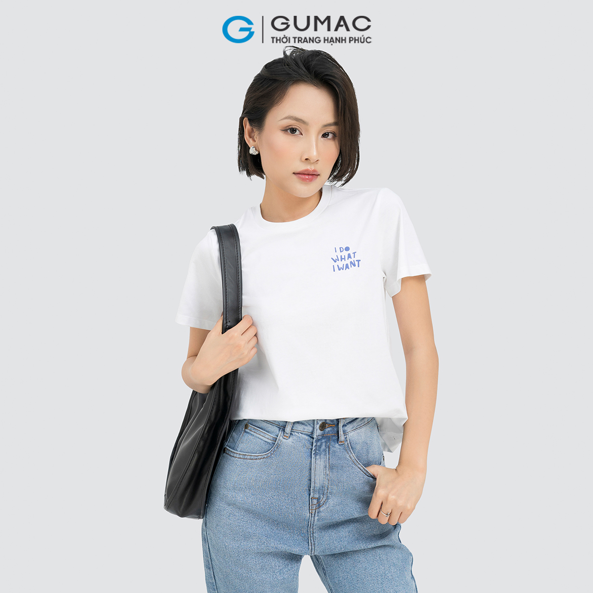 Áo thun in cổ tròn GUMAC ATD04039