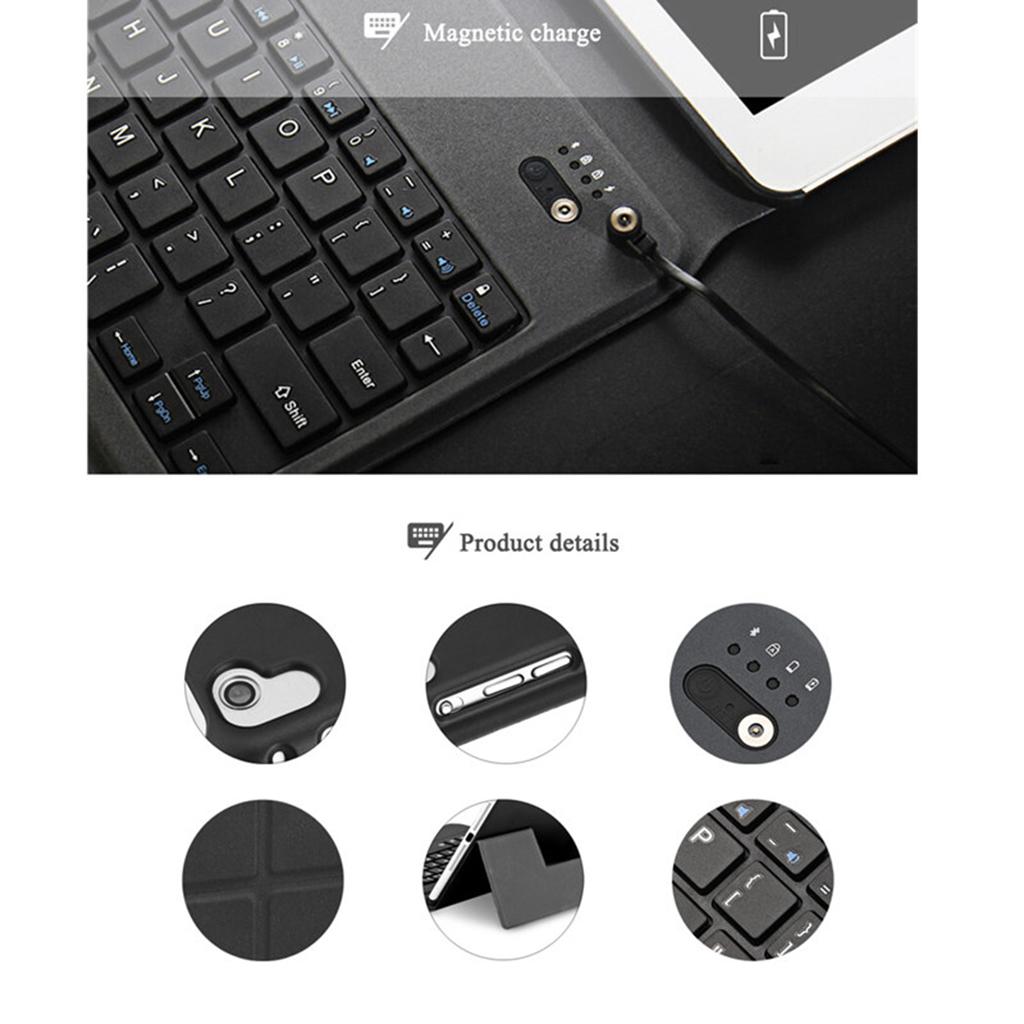 Portable Bluetooth Keyboard Stand Cover Holder Case for iPad 9.7inch Tablet