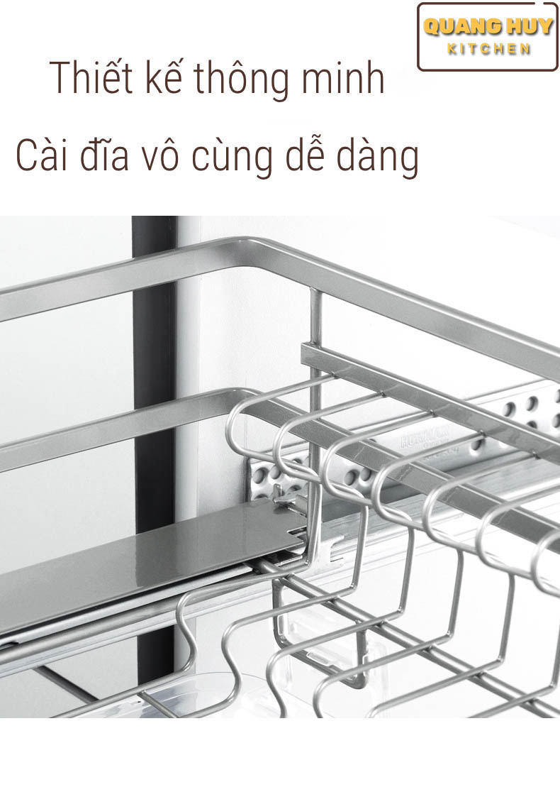 Giá úp bát đa năng nan dẹt inox 304 thương hiệu Grob mã GC304
