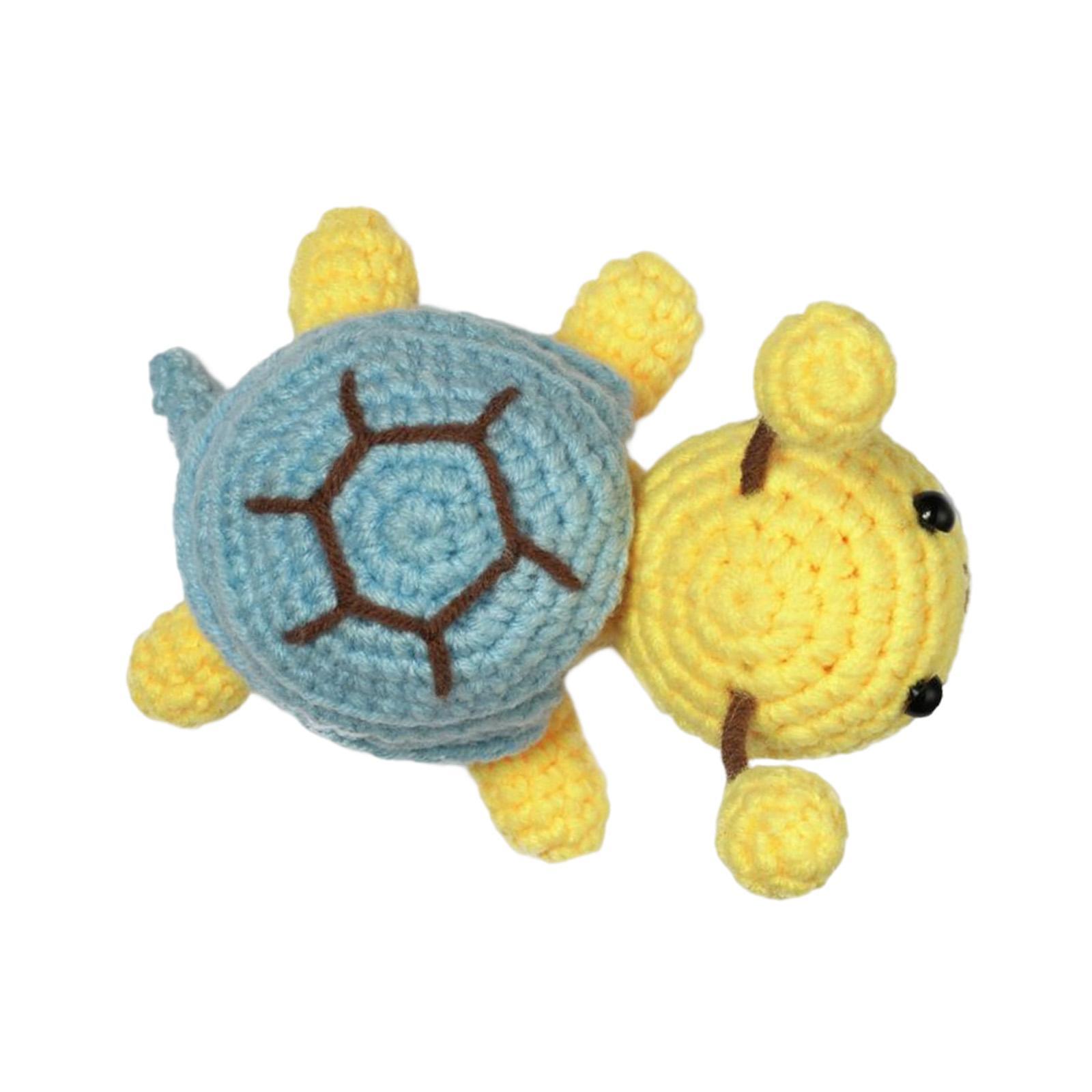 Handmade Animal Doll Crochet Kit Turtle Sewing  to Use Starter Needlework Classic Birthday Gift Crochet Kit Knitting Kit Adults