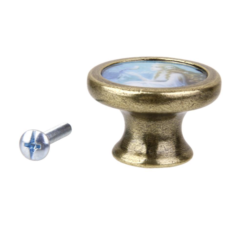 4xAssorted Vintage Brass Wardrobe Cabinet Door Cupboard Drawer Handle Knob 26