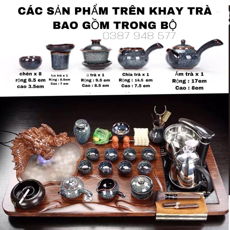 Bàn trà điện thông minh đa năng cao cấp cảm ứng tự động bơm nước Khung gỗ 92cm,bàn trà đạo rồng phong thuỷ