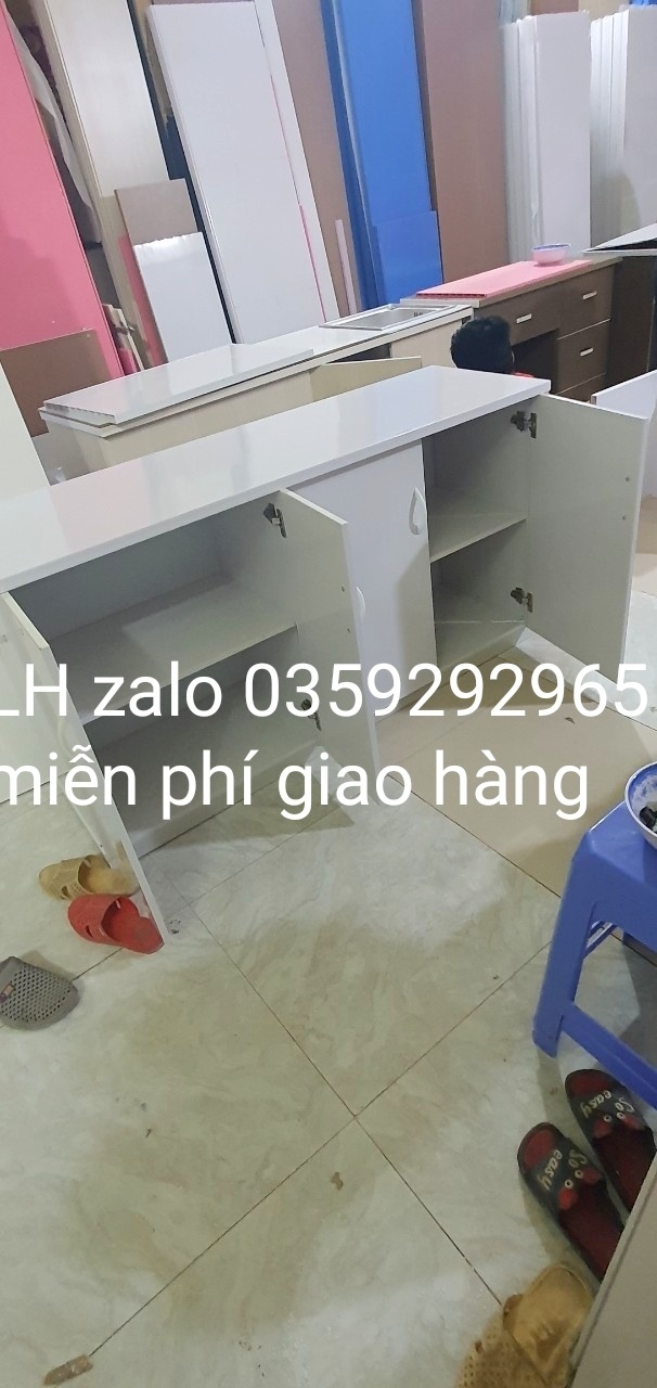 Tủ bếp mini nhựa đài Loan ốp mặt gạch
