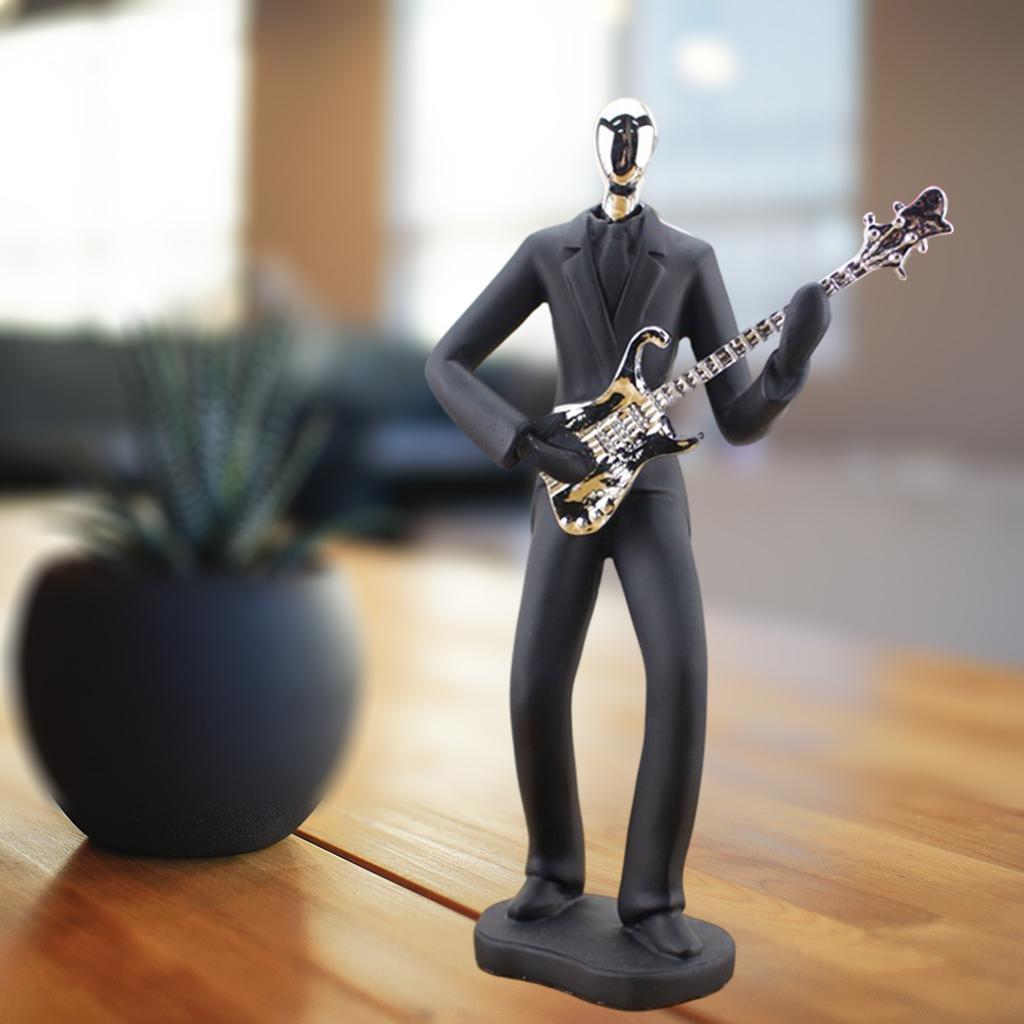Music Art Model Statue Sculpture Figurine Craft Office Ornaments Guitar