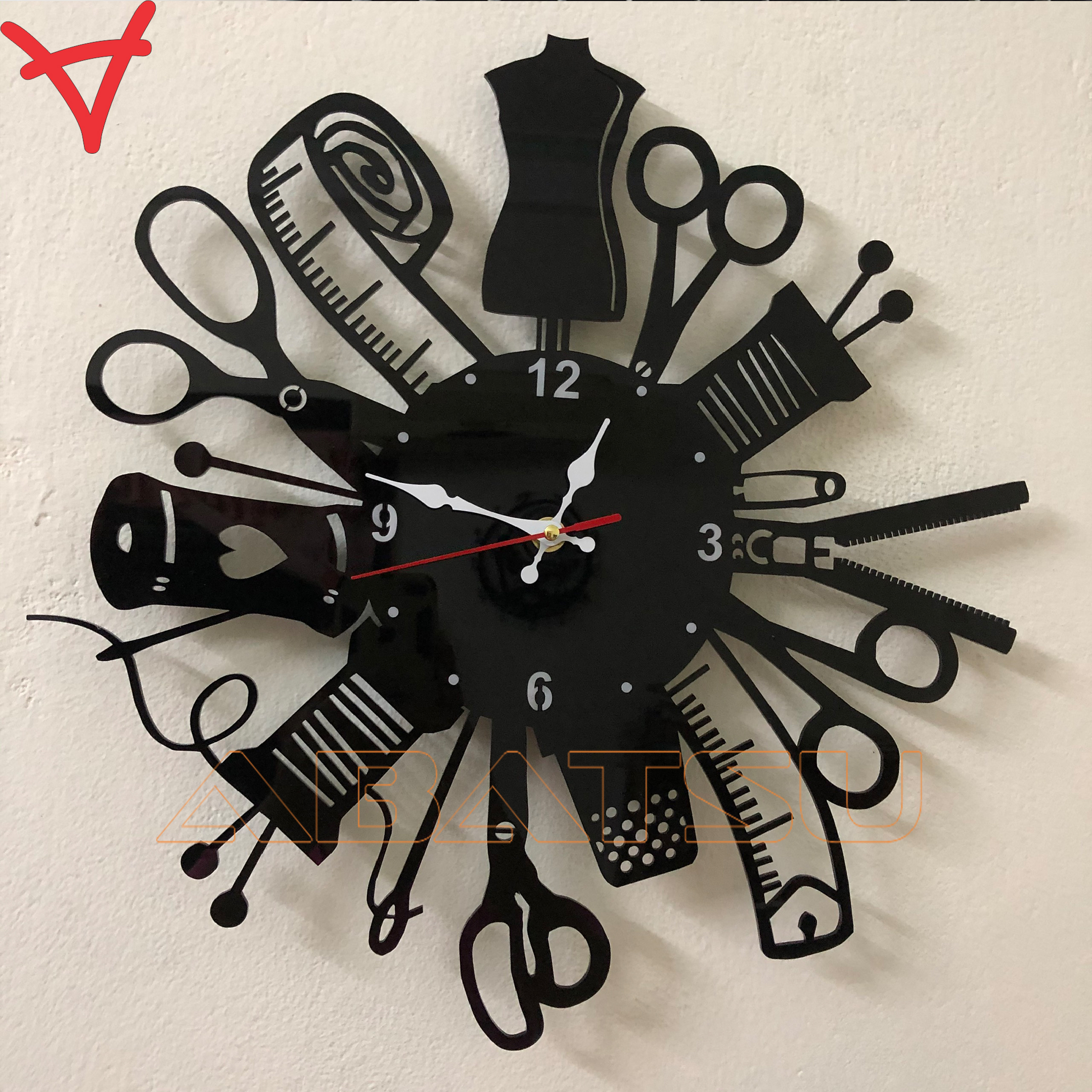 Đồng Hồ Treo Tường May Đo Đẹp Phong Cách Hiện Đại Thời Trang